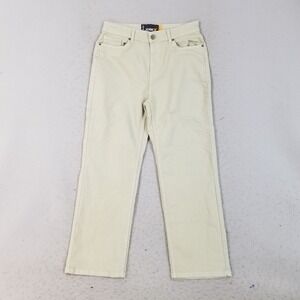RawX Pants Mens 32x30 Tan Wide Leg Relaxed Fit Cotton Blend Khaki Trousers